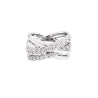 Ring Recarlo Woman in White Gold Diamante R81FL002/124-14